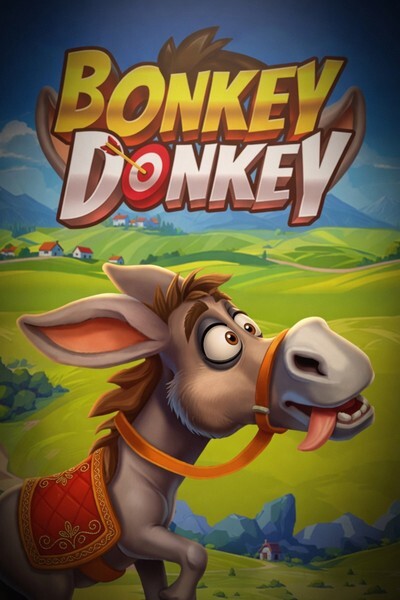 Cover van Bonkey Donkey met een ezel en bananen
