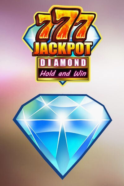 Omslag van 777 Jackpot Diamond Hold and Win met diamanten en zevens