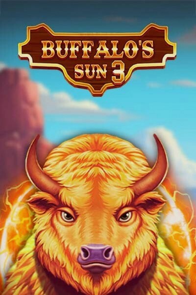 Omslag van de gokkast Buffalo's Sun 3 met bizon en zon